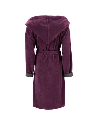 VOSSEN | Damen Bademantel CARMEN Elderberry/Graphit | 